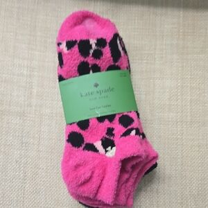 Kate Spade Vibrant Pink and Black Socks 3 Pairs